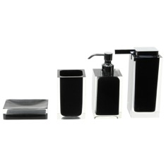 Black Accessory Set of Thermoplastic Resins